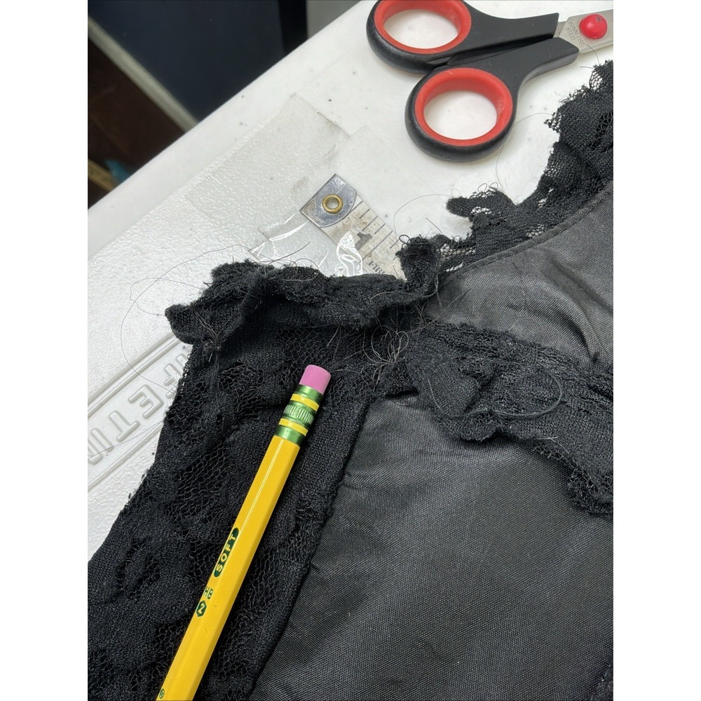 Burleska Gothic Victorian Witchy Cabaret RenFair Black Lace Corset Dress Sz 34 - Picture 16 of 16